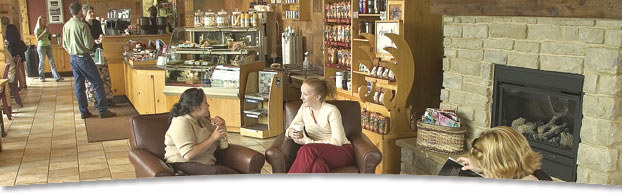 faculty in coffee shop