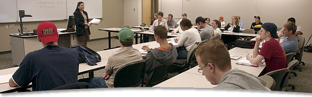Photo of students in class