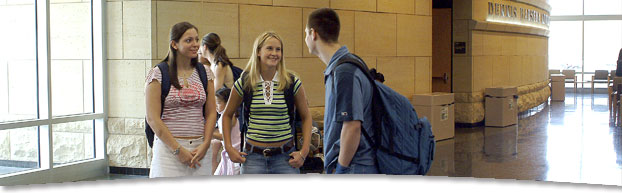 Photo of students in Barsema Hall