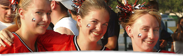 Photo of three students