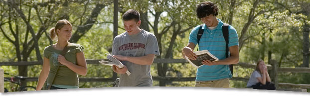 Photo of students walking on campus