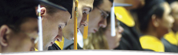 Photo of students at commencement