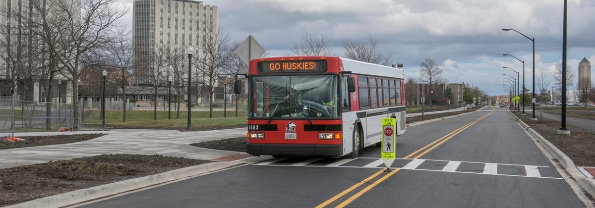 Huskie Bus on Lucinda Rd.