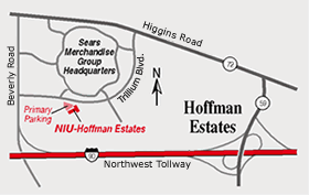 Map of NIU-Hoffman Estates location