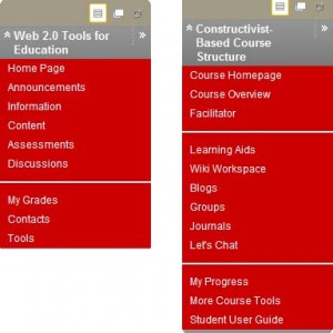 Course Menu Structures