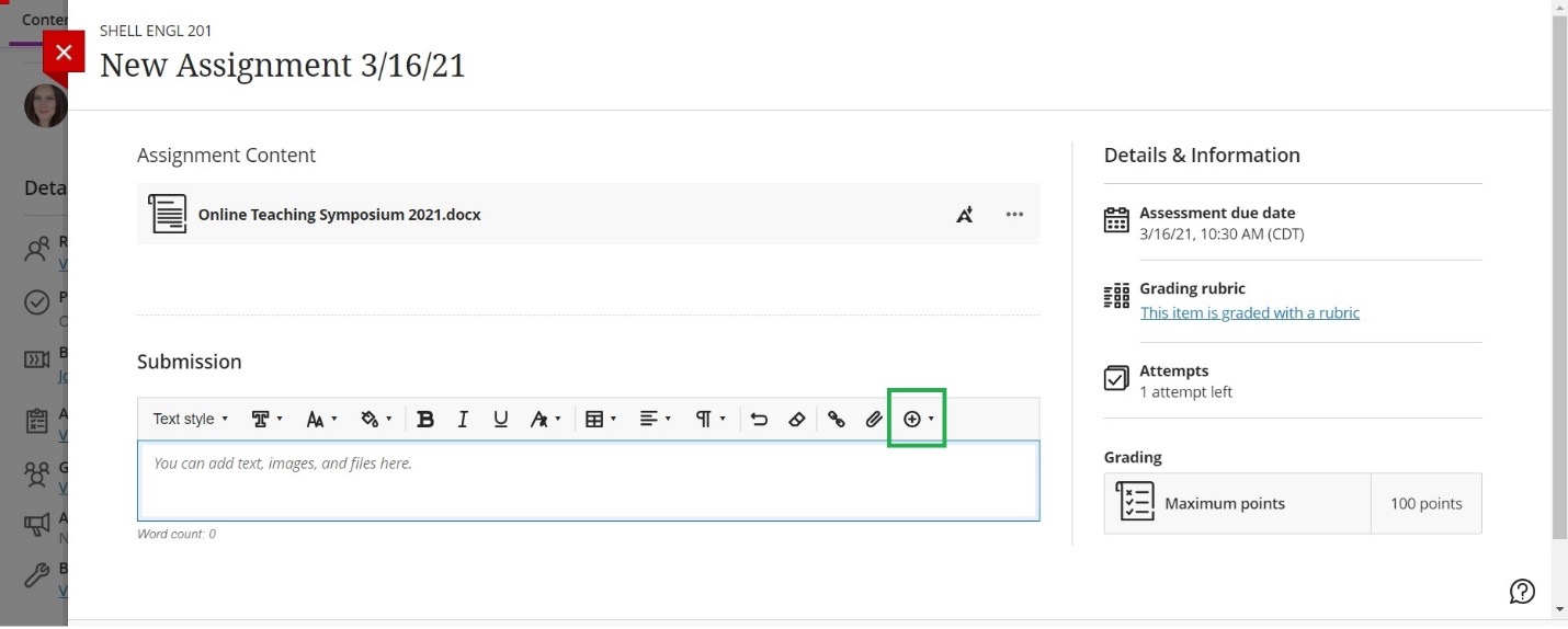 add content icon (+)