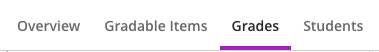 Old Gradebook views were listed as tabs