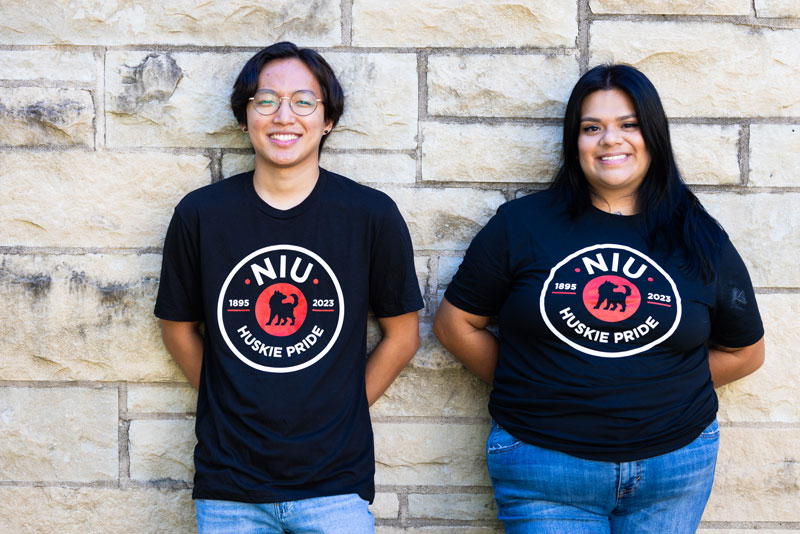 2023 Pride with Purpose shirt - Black with NIU in circle