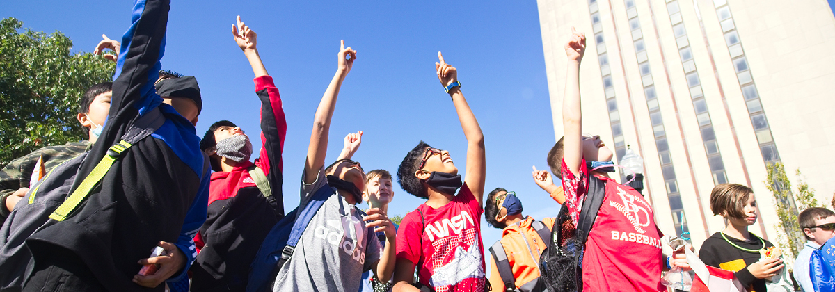 Students enjoy weather balloon launch at STEMFest