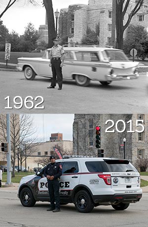 Patrol officers 1962 and 2015