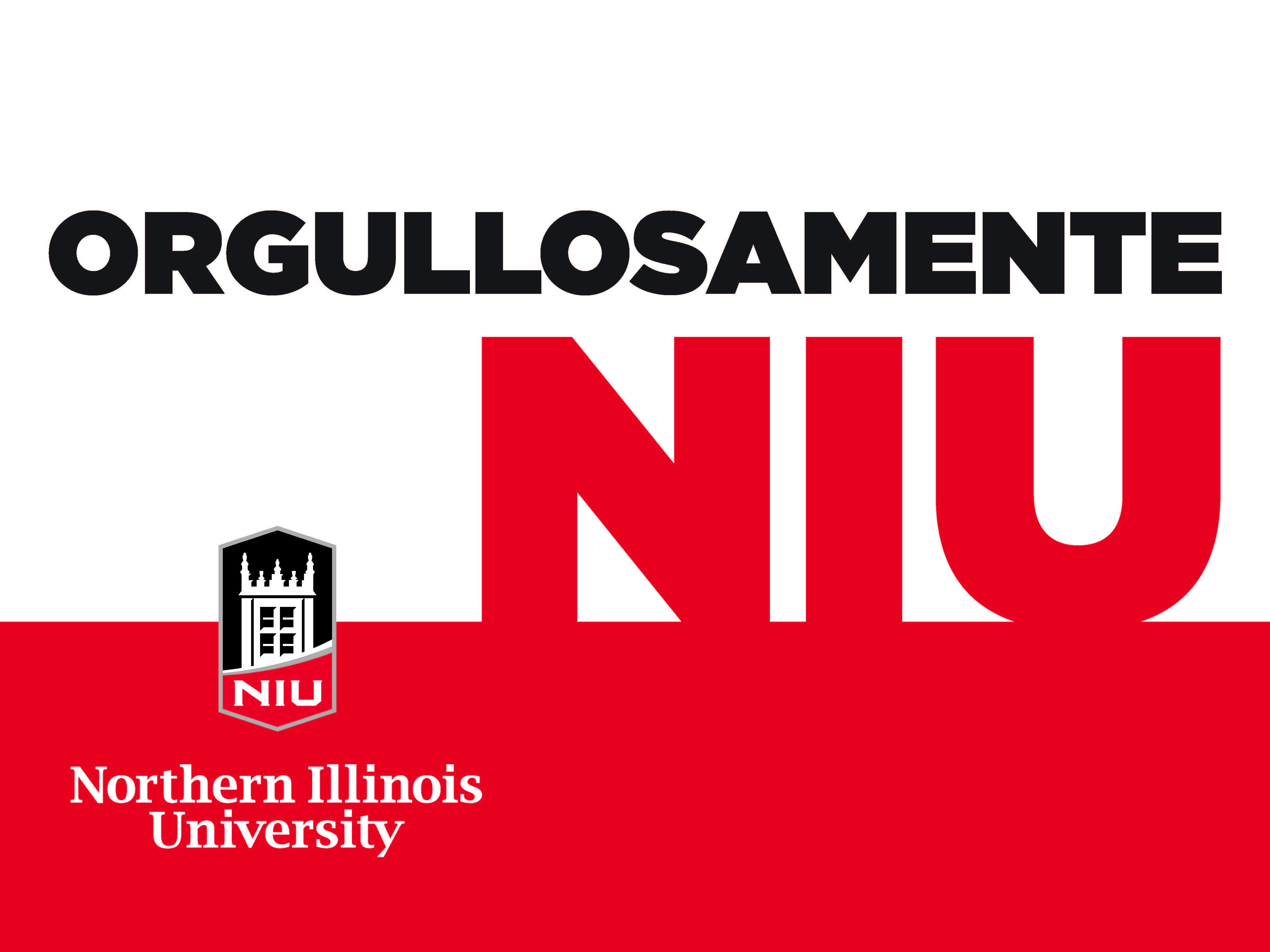 NIU Huskie Pride yard sign design 3