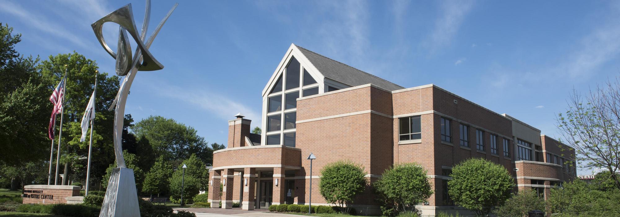 A photo of the Barsema Alumni and Visitors Center