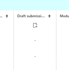 hover between the column header and the first cell to show the pencil icon and enter edit mode.