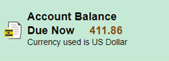 account tile balance