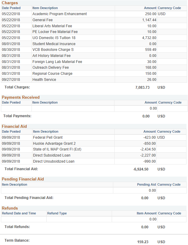 view account statements