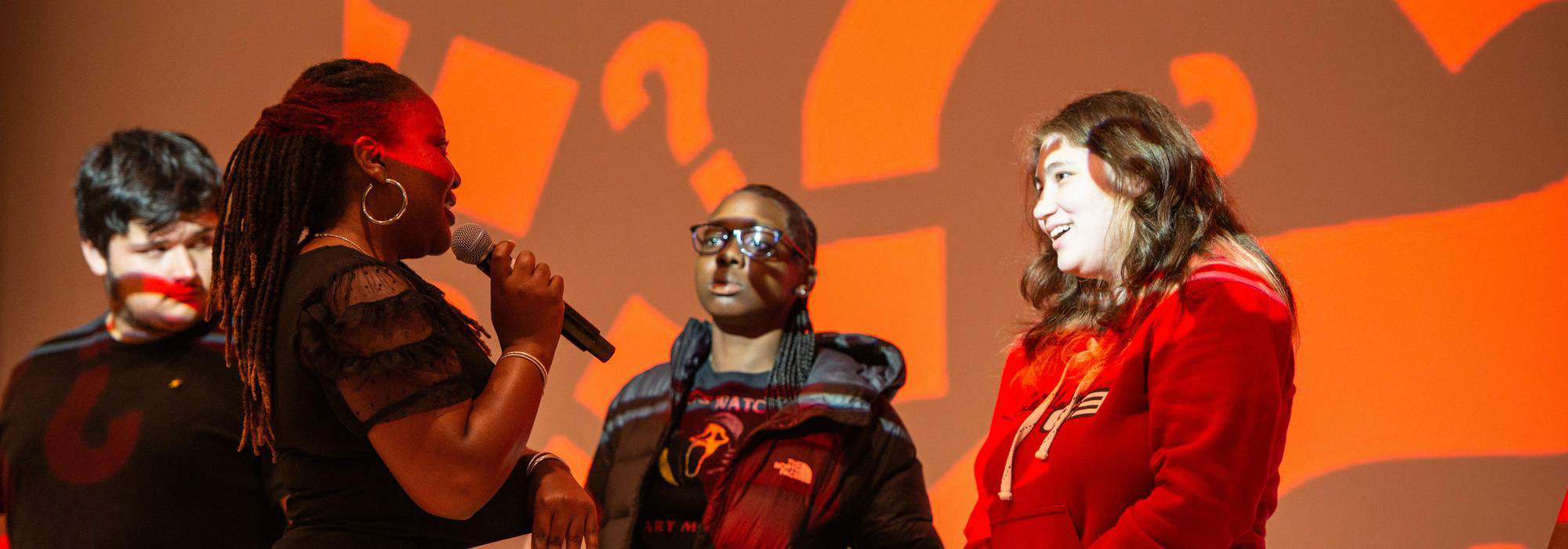 students answering questions at a CHANCE event