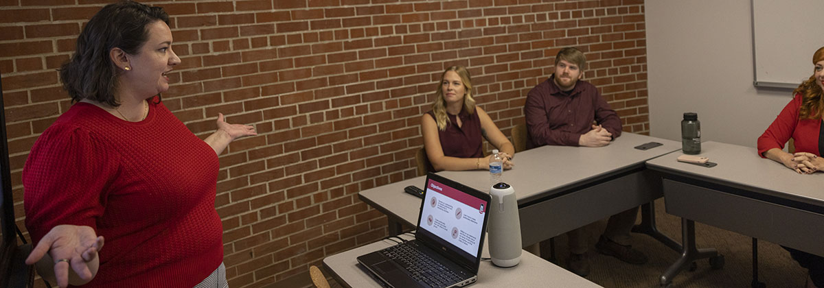 staff member leading workshop