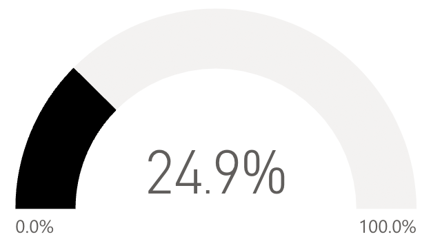 24.9 percent