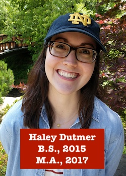 Haley Dutmer, M.A., 2017