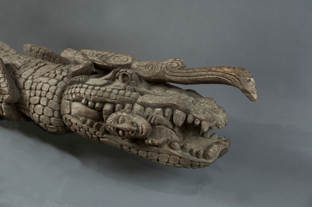 crocodile carving