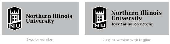 NIU 2-color logos