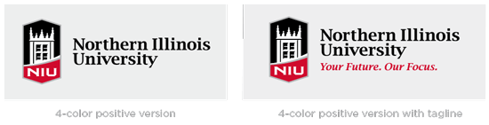 NIU 4-color logos