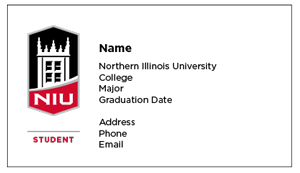 Student networking cards