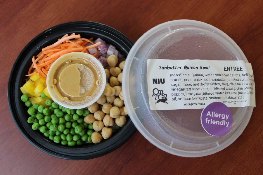 Sunbutter Quinoa Bowl is an allergy-friendly option.