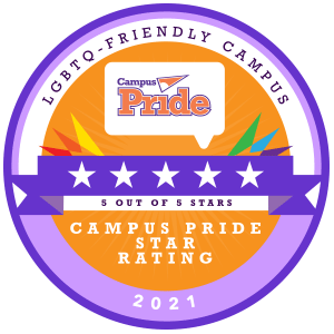 LGBTQ-friendly Campus Pride Index badge