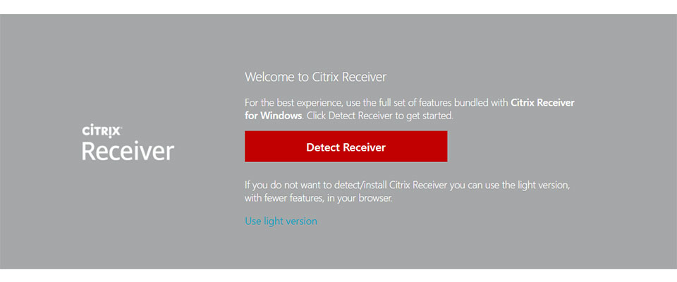 Welcome to Citrix Receiver