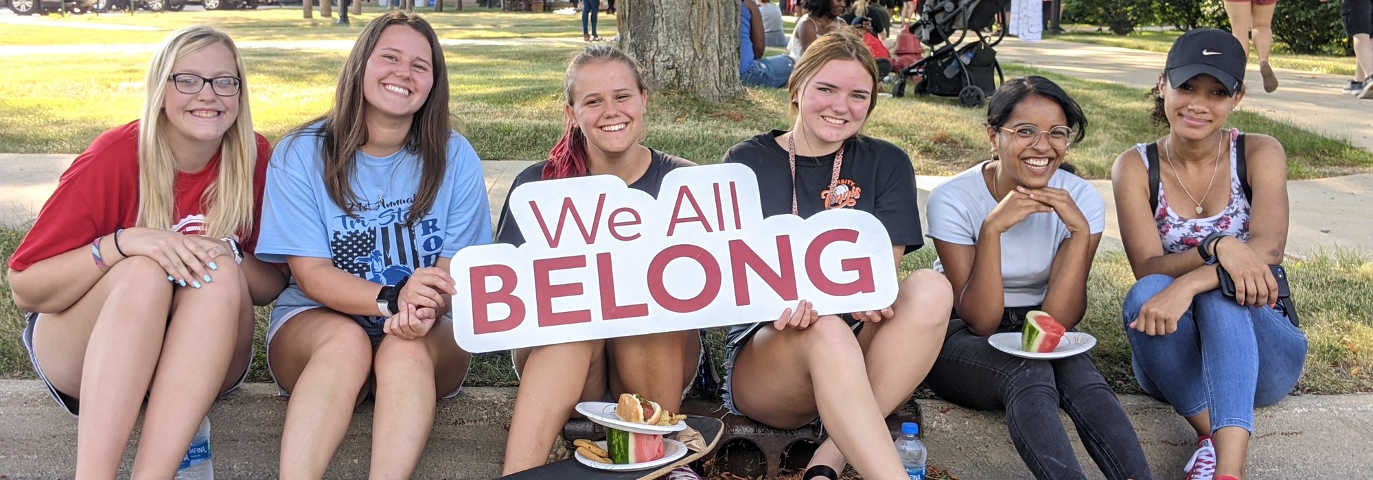 P.E. student teacher with students in gym