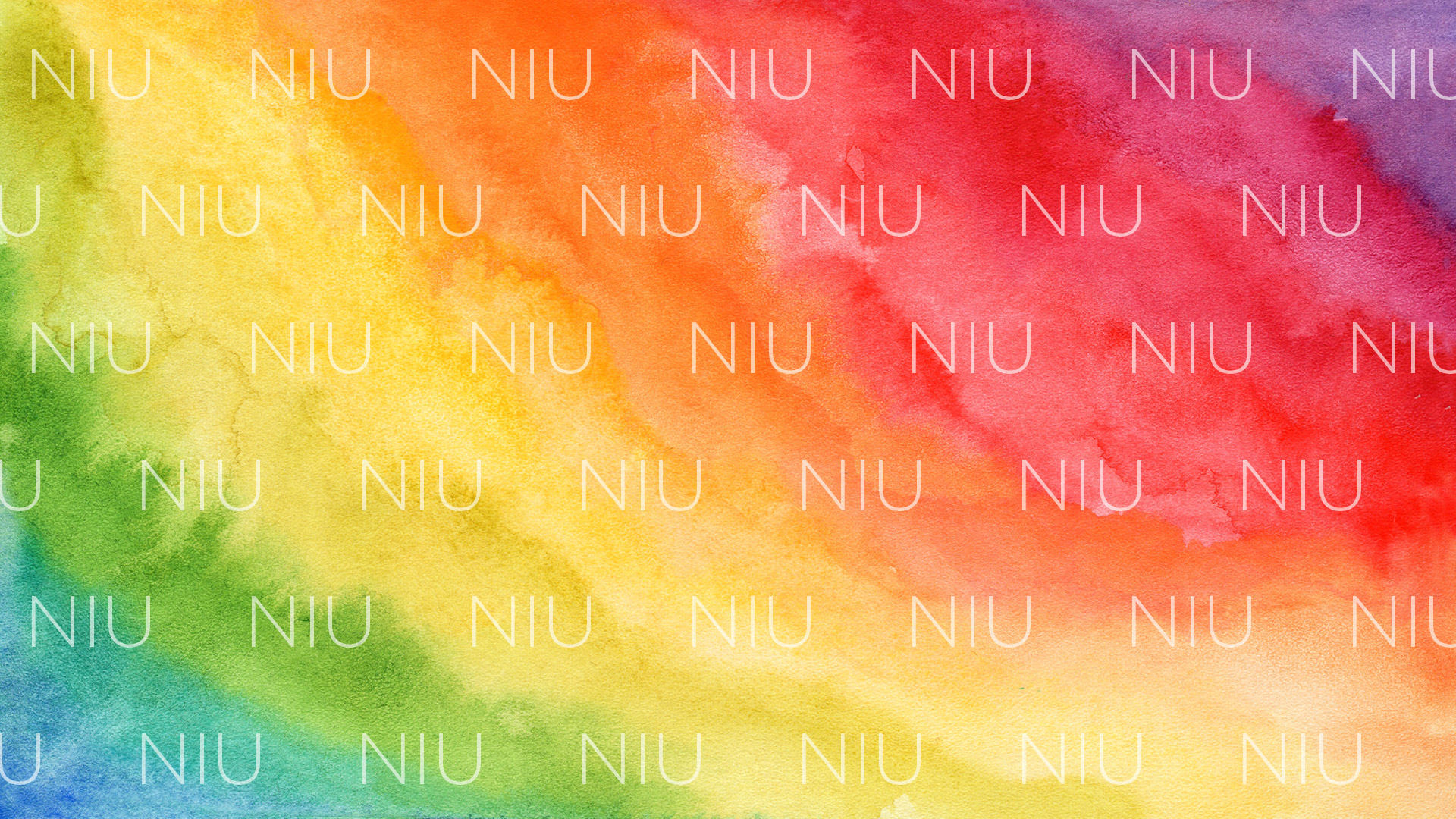 zoom-background - NIU on rainbow background