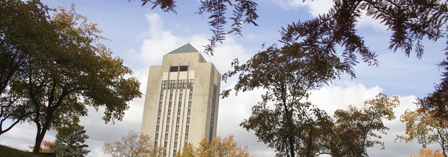 The Holmes Student Center during the summer