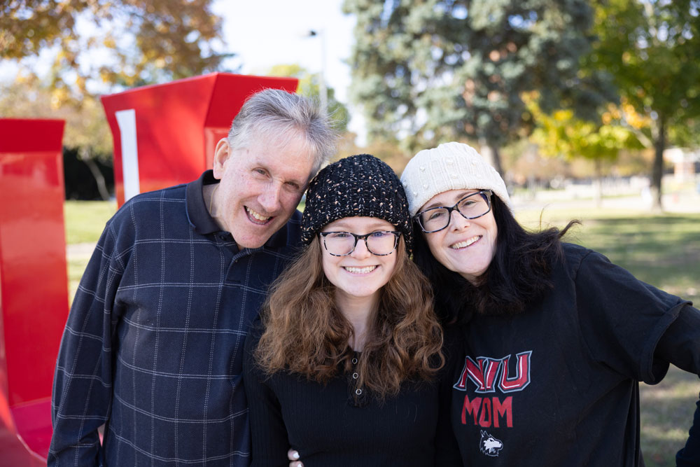 Huskie families gather on campus during Family Weekend