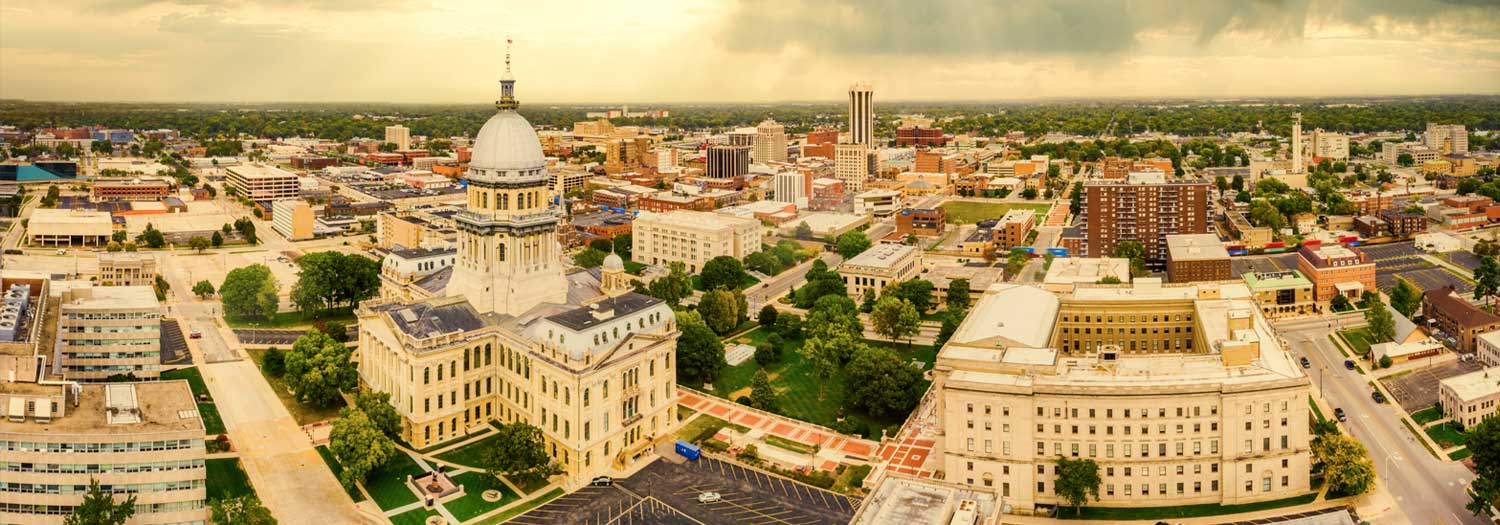 State of Illinois capitol building.