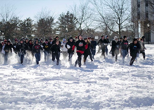 Snow Day Snowball Fight