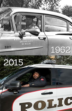Police vehicles 1962 and 2015