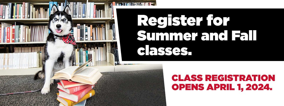 Register for summer and fall 2024! Class registration opens April 1, 2024.