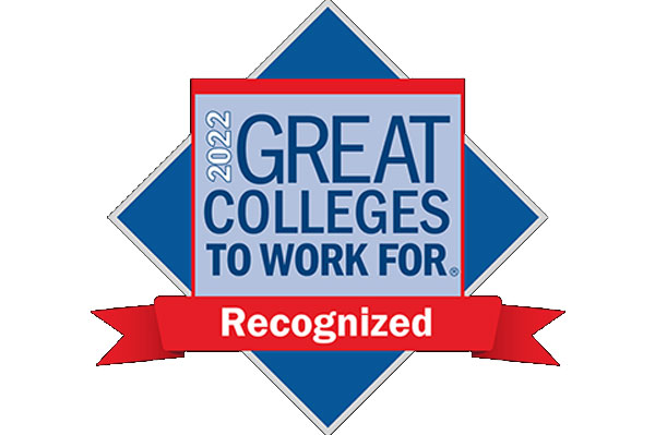 2022 Great Colleges to Work For Recognized