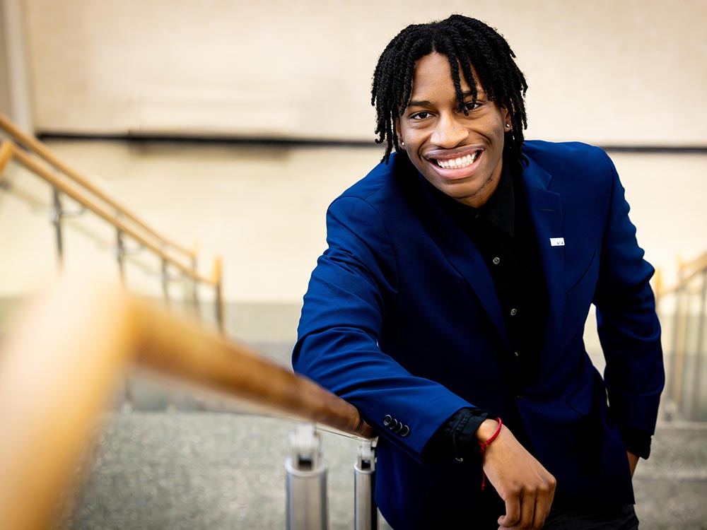 Tyshawn Allison, featured in a Huskie Spotlight